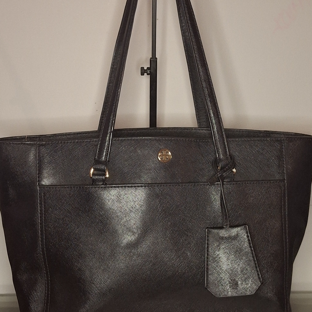 Tory Burch Black Leather Tote